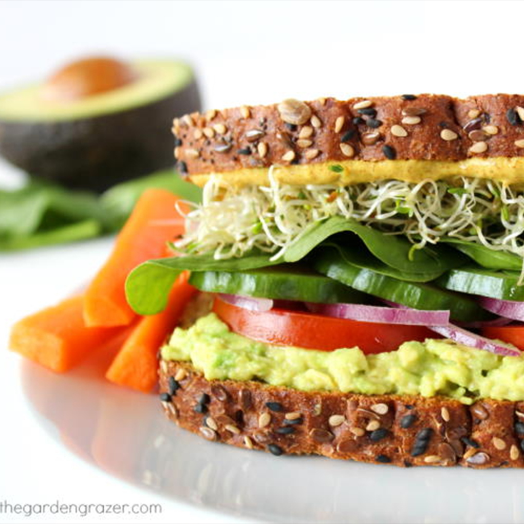 Veggie Avocado Sandwich